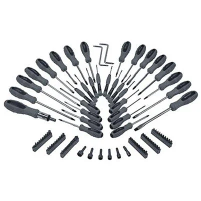 100-piece Screwdriver And Bit Set With Multiple Bit Types And Sizes