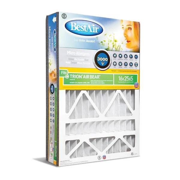 16″x25″x5″ AC Furnace Air Filter For Trion Air Bear MERV 13