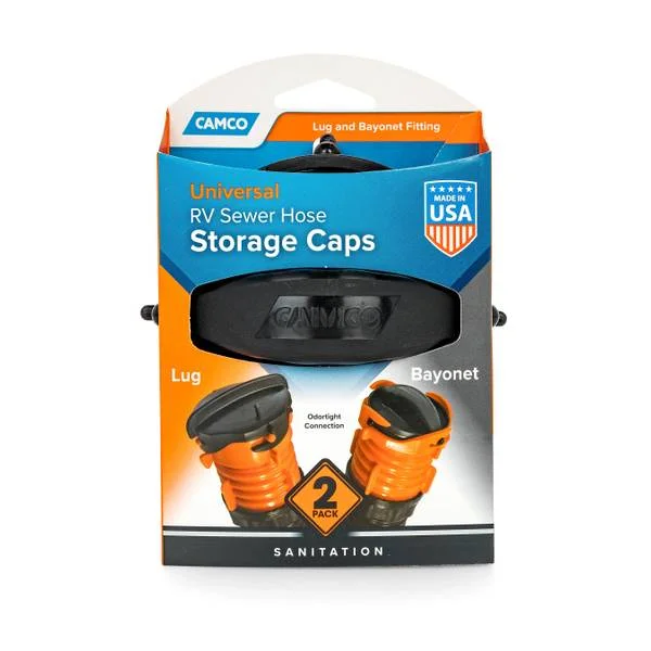 2-Count RV Sewer Hose Storage Caps
