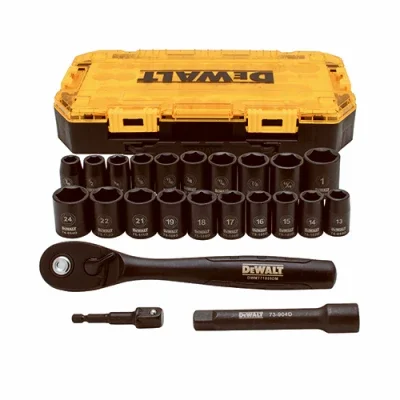 23-pc. Impact Socket Set, 1/2 In. Drive