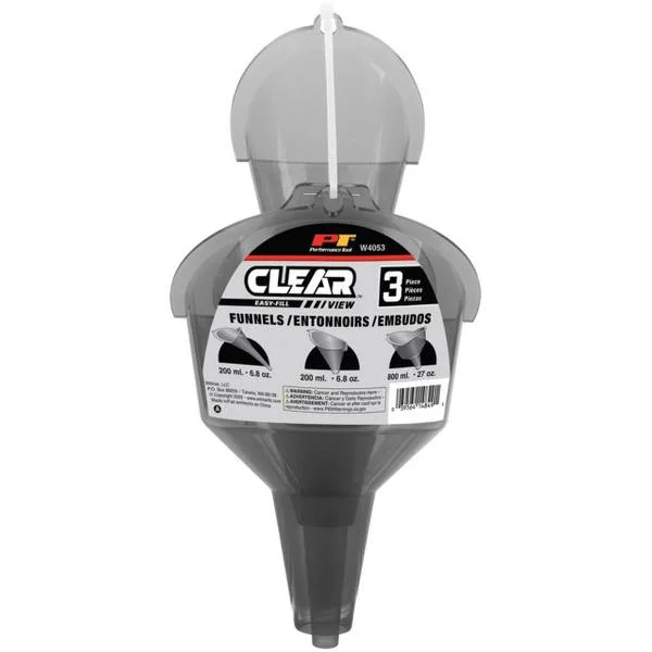 3-Piece Clear View Easy-Fill Funnel