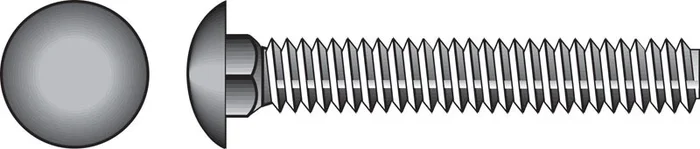 5/16 In. Dia. X 3 In. L Hot Dipped Galvanized Steel Carriage Bolt 100 Pk