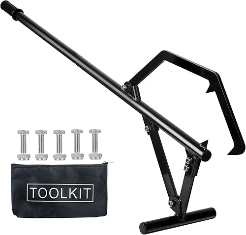 50.9inch Timberjack Log Lifter, Adjustable Log Roller Cant Hook, Heavy Duty Steel Logging Tools Log Jack for Rolling Logs Ups to 25′ in Dia