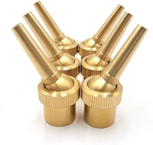 6pcs 1/2′ DN15 Brass Fountain Nozzle Adjustable Direction Jet Water Spray Head for Landscaping Use