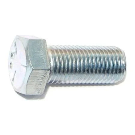 7/16-20 X 1 Zinc Plated Grade 5 Fine Thread Hex Cap Screws