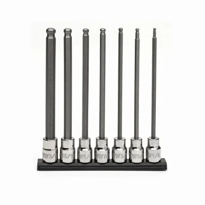 7-pc. Sae Long Ball End Socket Set