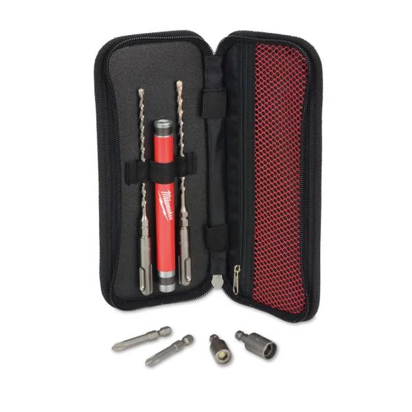 7-Piece SDS Plus M/2 2-Cutter Concrete Screw Install Kit