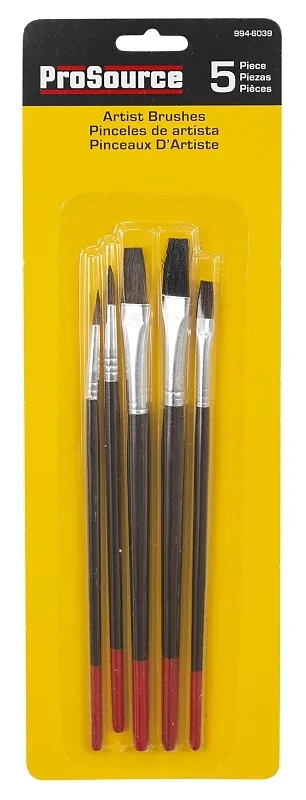 A55505 Artist Brush Set, Wood Handle