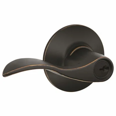 Accent Entry Lever Lock, Aged Bronze