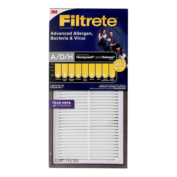 Advanced Allergen, Bacteria and Virus True HEPA Room Air Purifier Filter