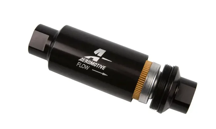 Aeromotive In-Line Filter – AN-10 – Black – 10 Micron