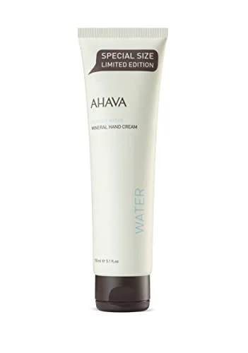 AHAVA Dead Sea Mineral Hand Cream, Original, Hand Moisturizer For Dry Cracked Hands, Light and Fast Absorbing, For All Skin Types 5.1 Fl Oz.