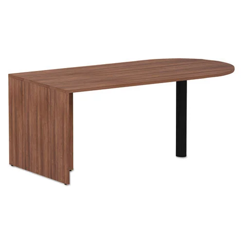 Alera Valencia Series D-top Desk, 71″ X 29.5″ X 29.5″, Modern Walnut