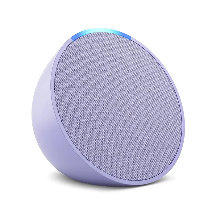 Amazon Echo Pop (newest model), Full sound compact smart speaker with Alexa, Lavender Bloom