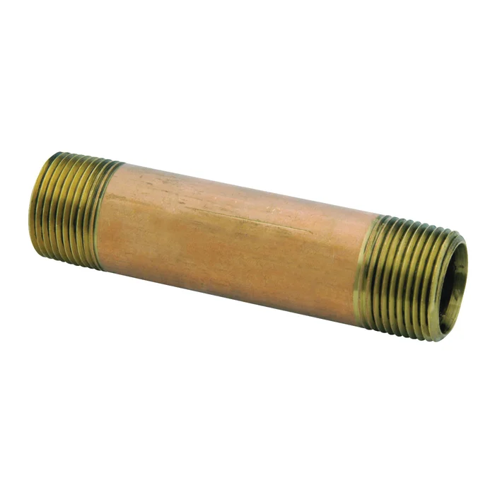 Anderson Metals 38300-1215 Pipe Nipple, 3/4 in, NPT, Brass, 810 psi Pressure, 1-1/2 in L