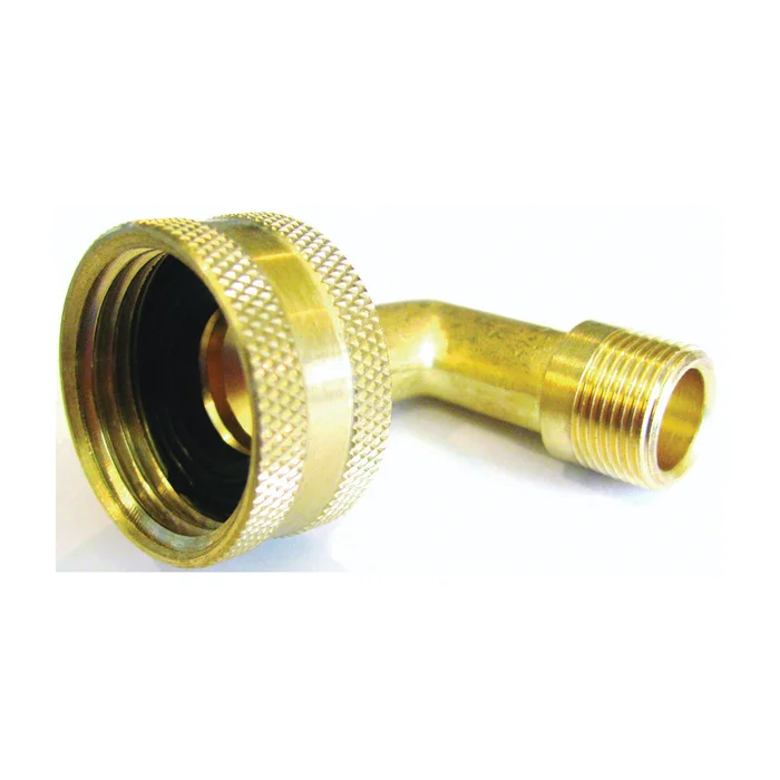 Anderson Metals 737469/57469-0612 Pipe Elbow, 3/8 X 3/4 in, Swivel, Brass