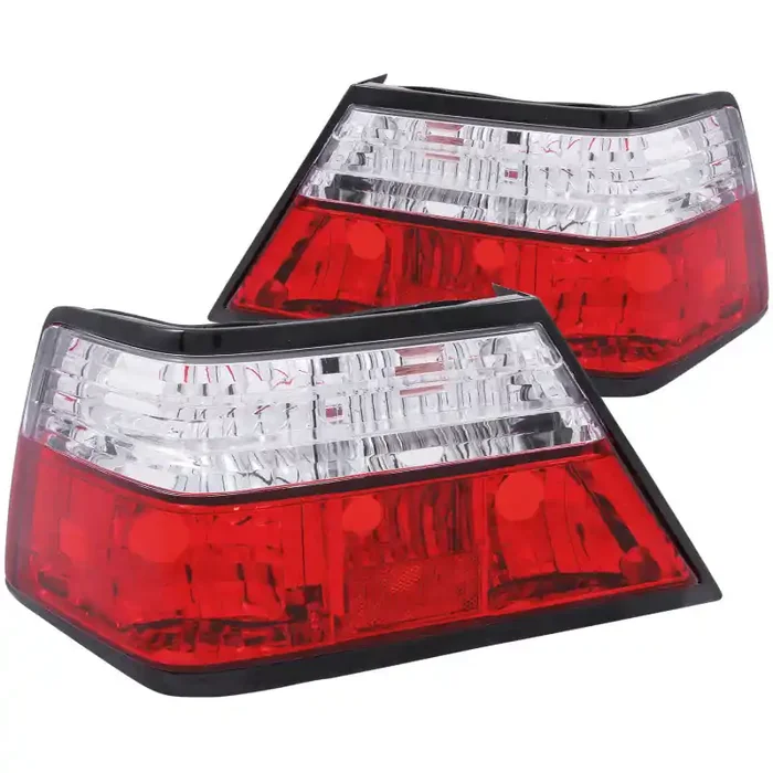 ANZO 1986-1995 Mercedes Benz E Class W124 Taillights Red /Clear
