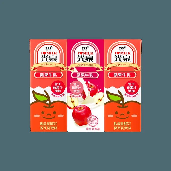 Apple Flavore Milk 200ml*6pks