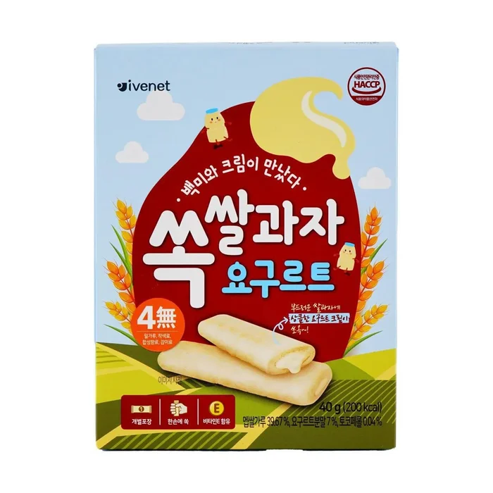 Baby Food Rice Snack with Yogurt Cream 40g