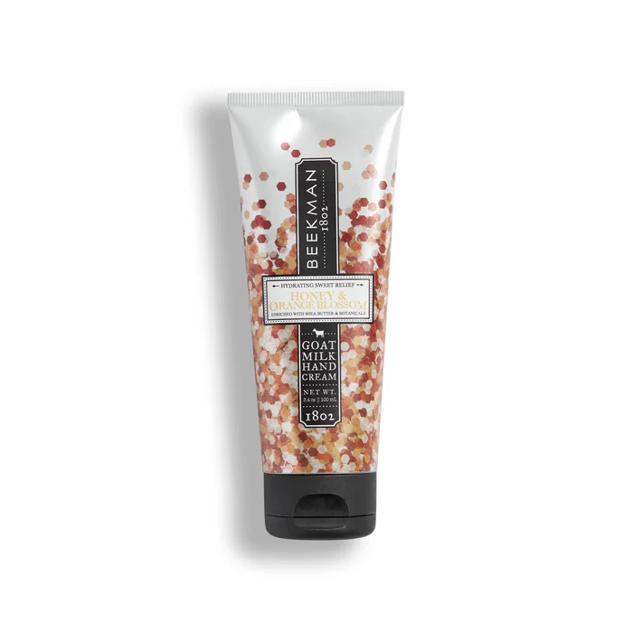 Beekman 1802 Pure Goat Milk Hand Cream, Honey & Orange Blossom – Scented – 3.4 oz – Moisturizing Lotion for Dry Skin – Anti-Aging Hydration – Good for Sensitive Skin – Cruelty Free