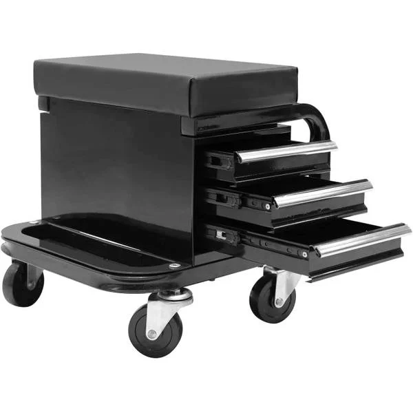 BIG RED 250LBS Mechanics Roller Seat with Drawers