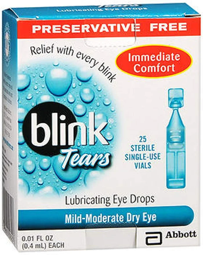 Blink Tears Lubricating Eye Drops Mild-Moderate Dry Eye, 25 Pk – 0.01 oz, Pack of 2