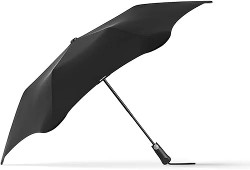 BLUNT Metro Travel Umbrella – 39′ Windproof Umbrella, Compact Umbrella for Wind and Rain, Portable, Heavy Duty, UV Protection – Black