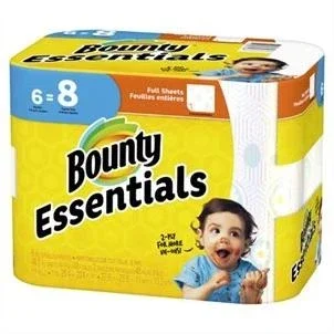 Bounty Essentials Printed Paper Towel Big Rolls – 48.0 Ea X 6 Pack