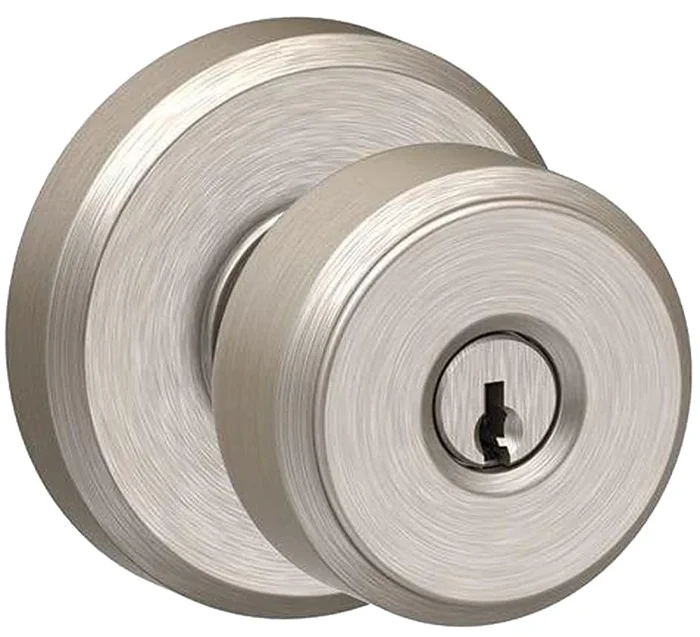 Bowery Satin Nickel Entry Door Knob Handleset