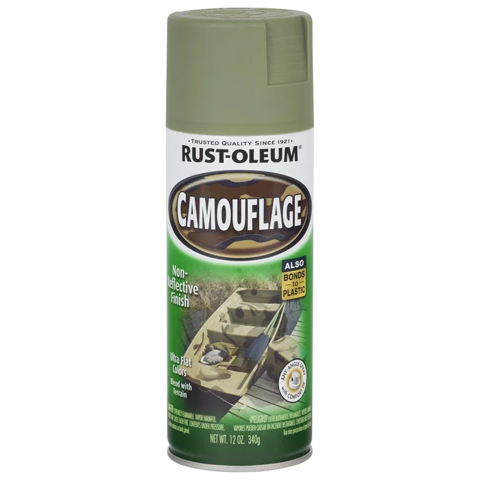 Camouflage 12 Oz. Flat Spray Paint, Army Green – Ultra Cover