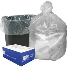 Can Liners, 10 Gal, 8 Microns, 24″ X 24″, Natural, 50 Bags/roll, 20 Rolls/carton