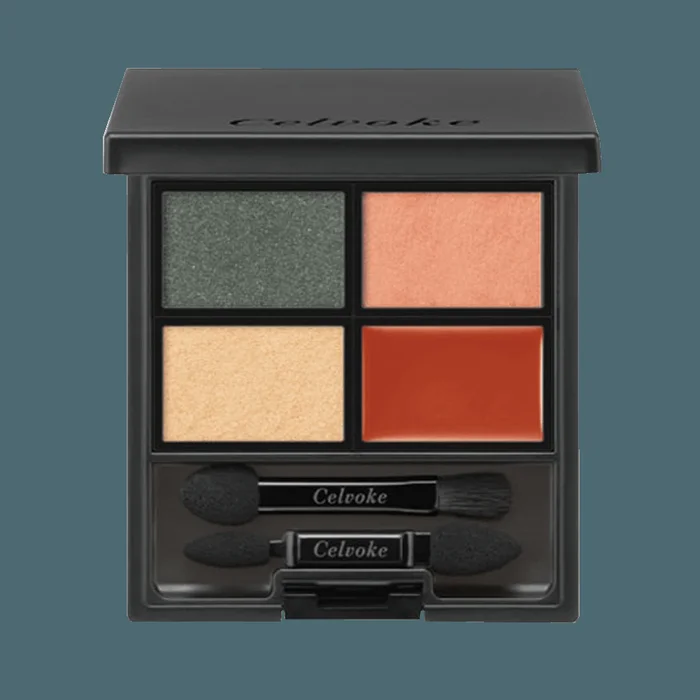 Celvoke Botanicals Daytime High Luxe Eyeshadow Palette #05 Bronze Green 10g