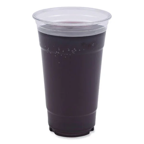 Clear Plastic Cold Cups, 24 Oz, Pet, 50 Cups/sleeve, 12 Sleeves/carton