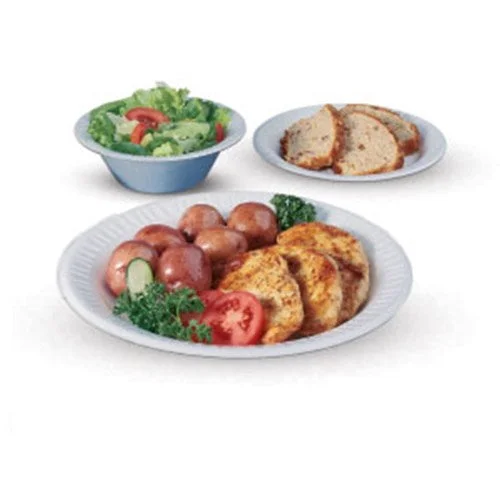 Concorde Foam Plate, 10.25″ Dia, White, 125/pack, 4 Packs/carton