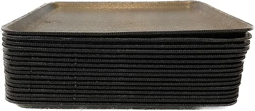 Crafts Foam Trays, Black Foam Meat Tray Paint and Ink Mixing Trays Food Tray School Printmaking Trays for DIY Craft 11′ x 9′ (25)