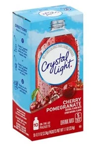 Crystal Light Cherry Pomegranate Beverage On The Go-0.11 oz.-10/Box-12/Case