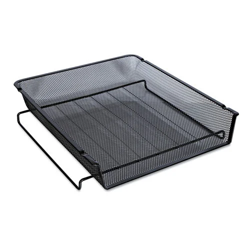 Deluxe Mesh Stackable Front Load Tray, 1 Section, Letter Size Files, 11.25″ X 13″ X 2.75″, Black