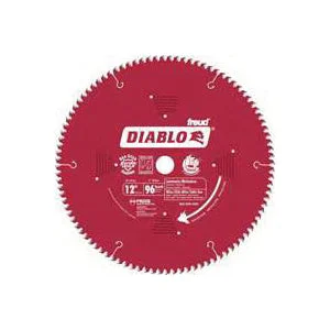 Diablo D1296L Circular Saw Blade, 12 in Dia, 1 in Arbor, 96-Teeth, Carbide Cutting Edge