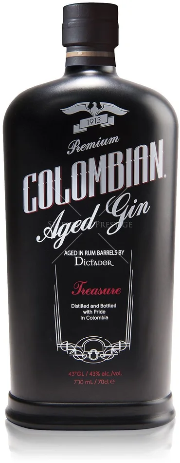 Dictador Colombian Aged Black Treasure Gin, 700 ml