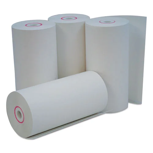 Direct Thermal Print Paper Rolls, 0.38″ Core, 4.38″ X 127 Ft, White, 50/carton