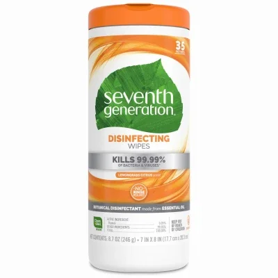 Disinfectant All-purpose Cleaning Wipes, Lemongrass Citrus, 35-ct.