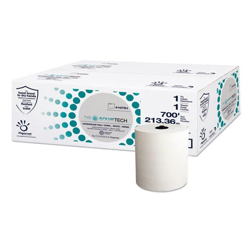 Dissolvetech Paper Towel, 1-ply, 7.5″ X 700 Ft, White, 6 Rolls/carton