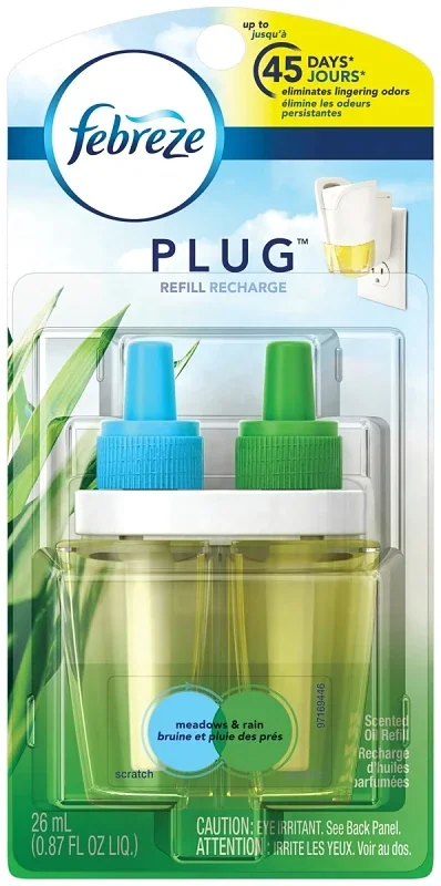 Dual Scent Plug-in Air Freshener Refill Meadows And Rain Scent 0.879 Ounce
