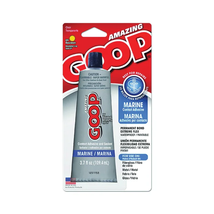 ECLECTIC 170012 Marine Adhesive, Liquid, Clear, 3.7 oz Tube