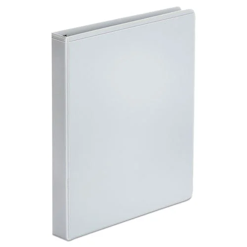 Economy Round Ring View Binder, 3 Rings, 1″ Capacity, 11 X 8.5, White, 12/carton