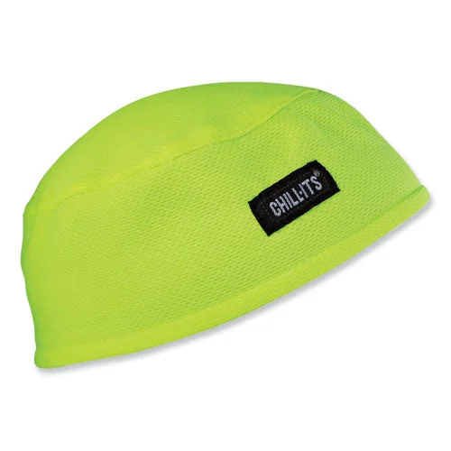 Ergodyne Chill-its 6630 High-performance Terry Cloth Skull Cap Polyester One Size Fits Most Lime