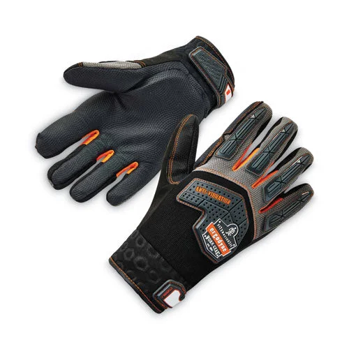 Ergodyne Proflex 9015f(x) Certified Anti-vibration Gloves And Dorsal Protection Black Medium Pair