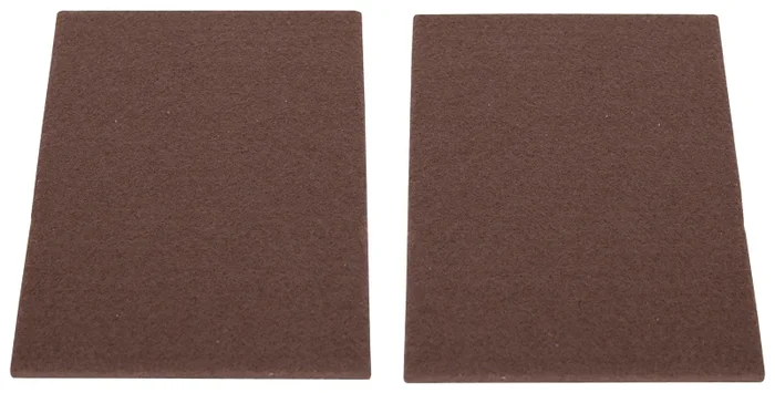 Fe-s307-ps Light Duty Self-adhesive Furniture Pad, 4.5 X 6 In., Brown
