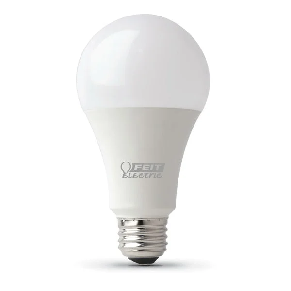 Feit Electric OM100DM/930CA LED Lamp, 120 V, 1600 Lumens, 17.5 W, A21 Lamp, 100 W Equivalent, E26 Lamp Base